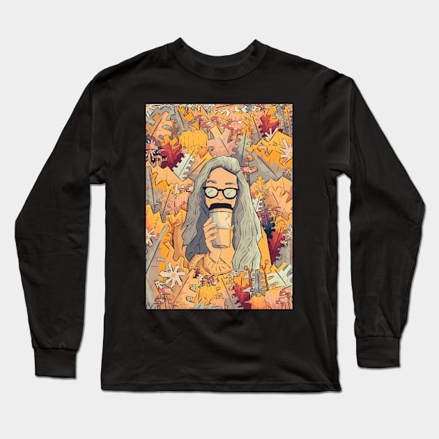 A quiet autumn moment Long Sleeve T-Shirt by Swadeillustrations